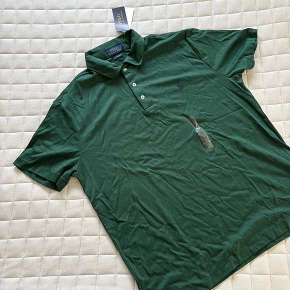 Polo by Ralph Lauren Men's Forest Green Polo Shirt - Picture 1 of 3